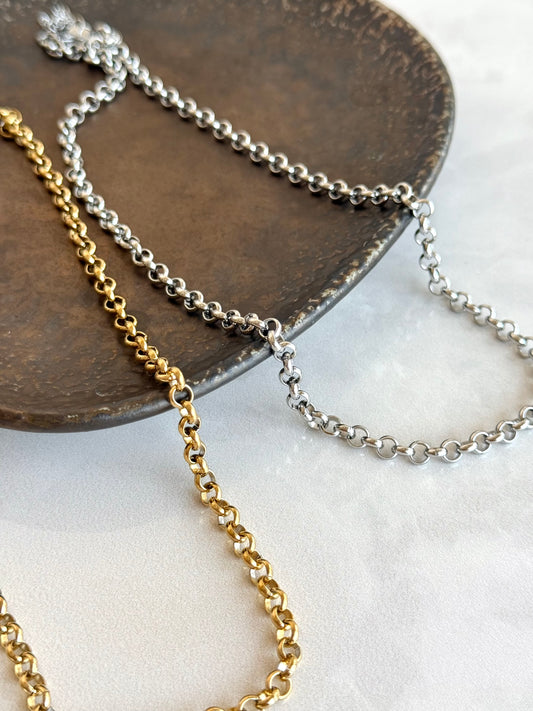 Çelik Halka Zincir Kolye