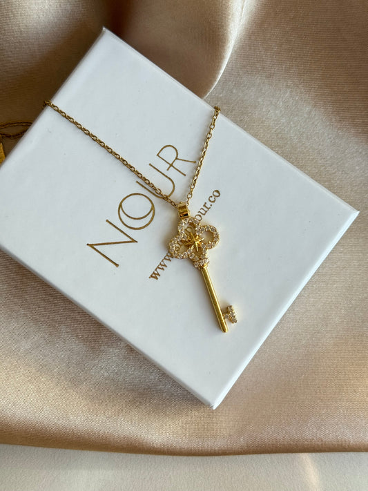 Taşlı Anahtar Kolye