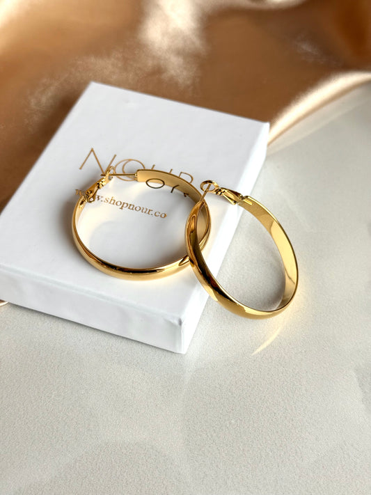 Çelik Klasik Halka Küpe