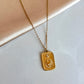 Steel Square Eye Necklace