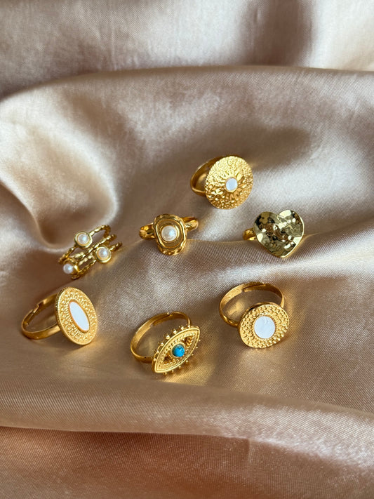 Çelik Sedef Yuvarlak Yüzük