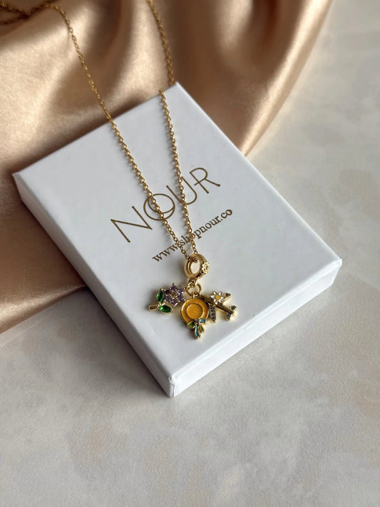 Renkli Halka Charm Kolye