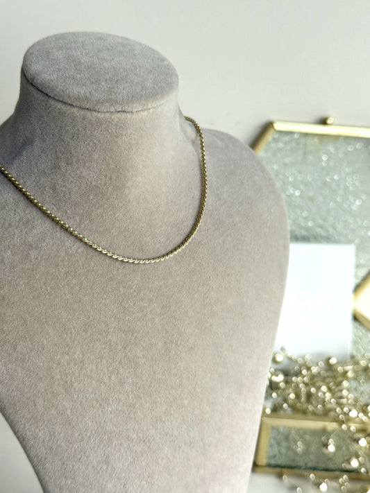 No 8 45 cm Zincir Kolye 14 Ayar Serisi