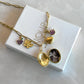 Lila Charm Madalyon Kolye