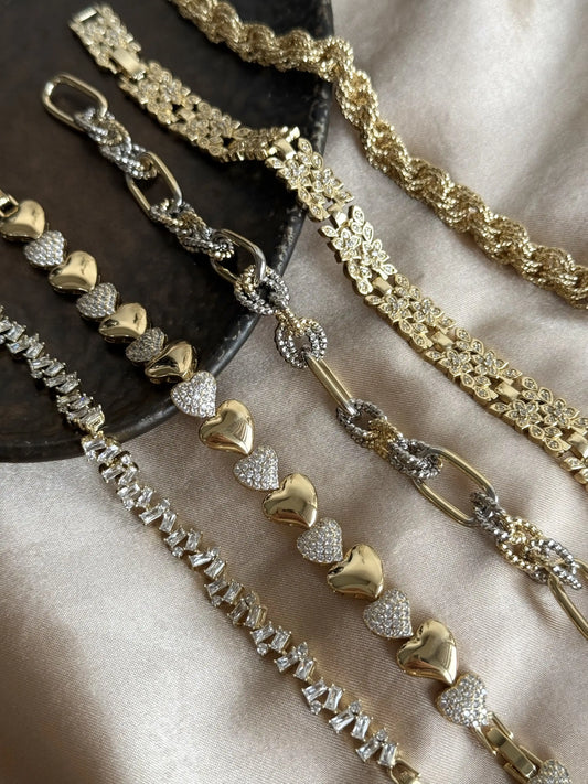 Sarmal Bileklik 14 Ayar Özel Seri