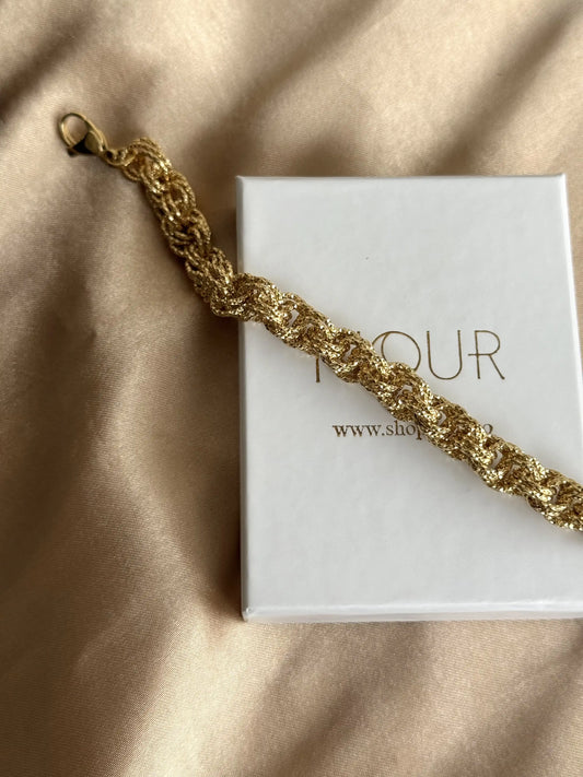 Sarmal Bileklik 14 Ayar Özel Seri