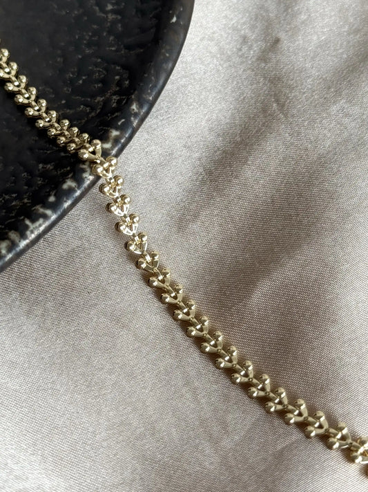 Yaprak Zincir Bileklik 14 Ayar Özel Seri