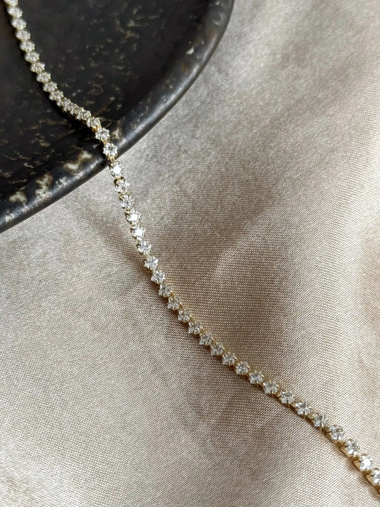 Minimal Su Yolu Bileklik 14 Ayar Özel Seri