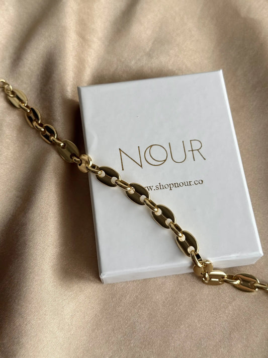 Vintage Zincir Bileklik 14 Ayar Özel Seri