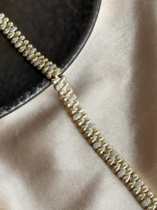 Dişli Zincir Bileklik 14 Ayar Özel Seri