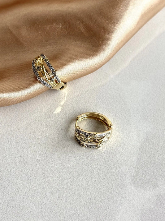 Çoklu Halka Küpe 14 Ayar Serisi