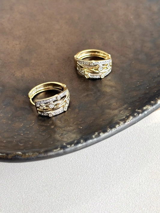 Çoklu Halka Küpe 14 Ayar Serisi