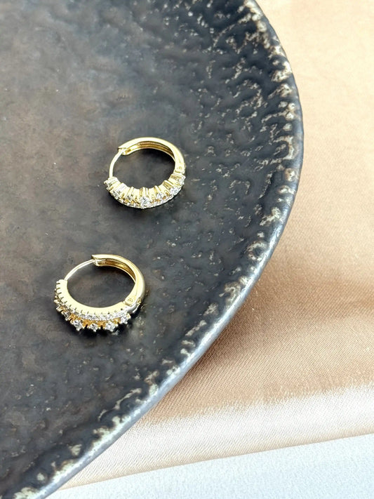 Taç Halka Küpe 14 Ayar Serisi