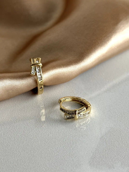 Düğüm Halka Küpe 14 Ayar Serisi