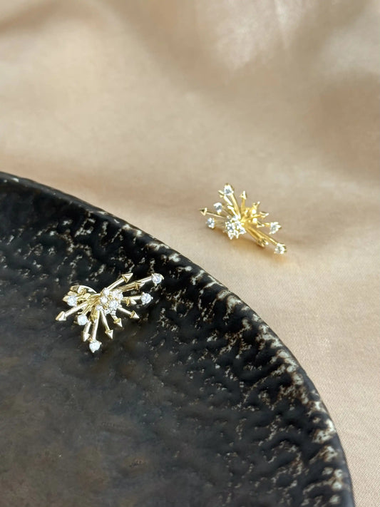 Yıldız Ok Küpe 14 Ayar Serisi