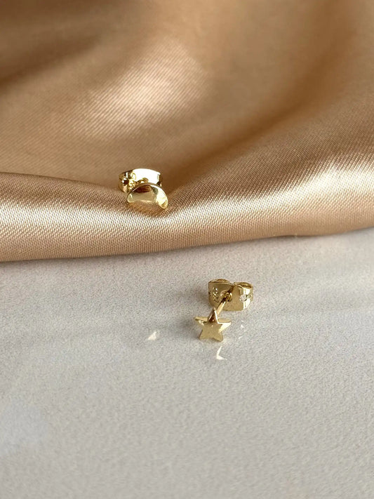 Mavi Yıldız 6'lı Set Küpe 14 Ayar Serisi