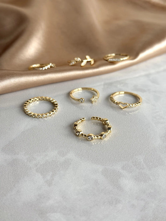 Dörtgen Yüzük 14 Ayar Serisi