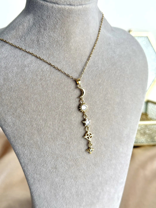 Hilal Güneş Y Kolye