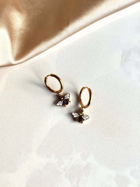 Çelik Arı Halka Küpe