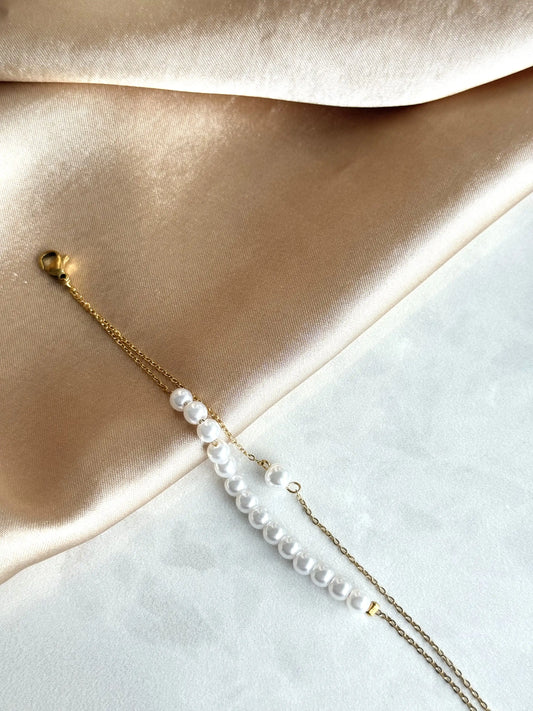 Çelik İnci İki Zincirli Bileklik