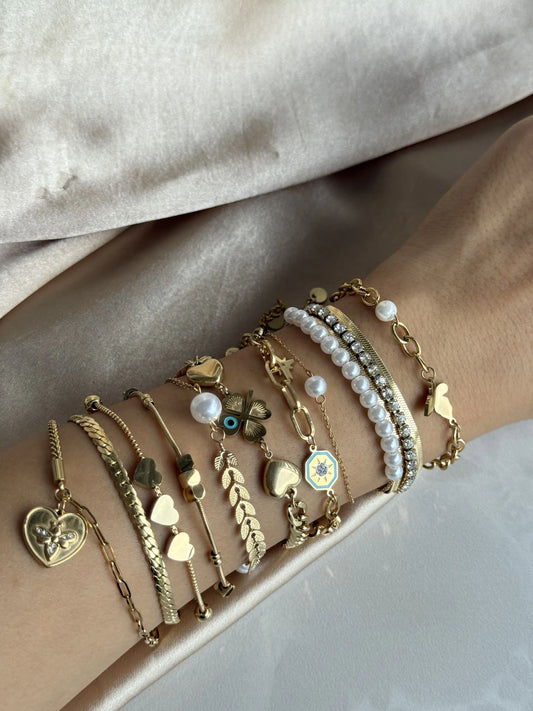 Çelik İnci Gül Bileklik