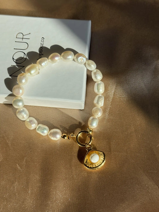 İnci Halka Charm Bileklik