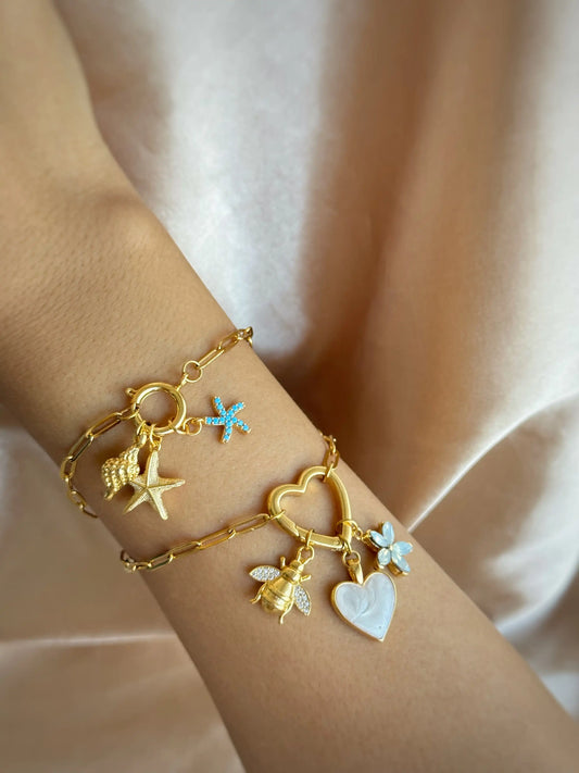 Halka Kalp Charm Bileklik Tasarla