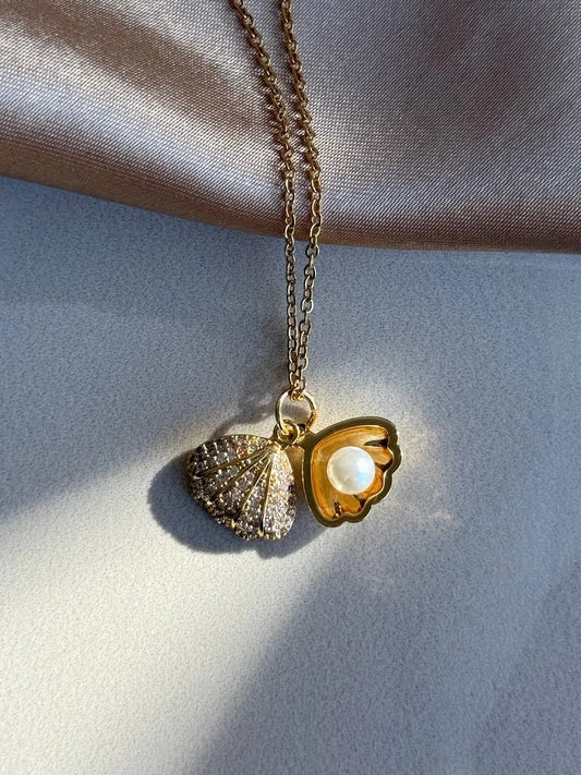 İstridyeli İncili Kolye