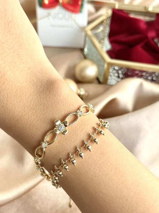 Toplu Zincir Bileklik 14 Ayar Serisi