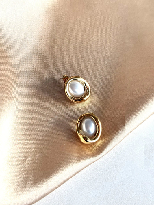 Çelik İnci Oval Küpe