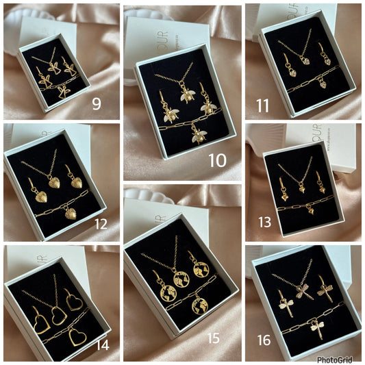 Kolye Bileklik Küpe Setleri