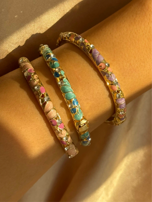 Taşlı Mineli Kelepçe/Bilezik