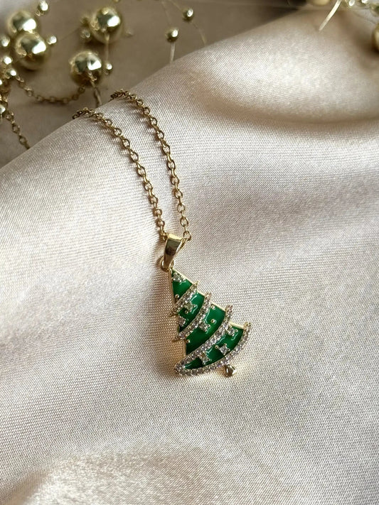 Yeşil Yılbaşı Ağacı Kolye