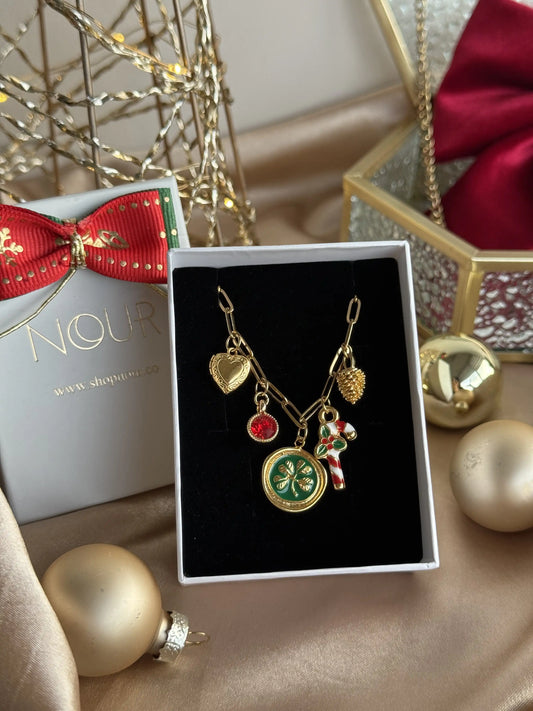 Yonca Kozalak Yılbaşı Kolyesi